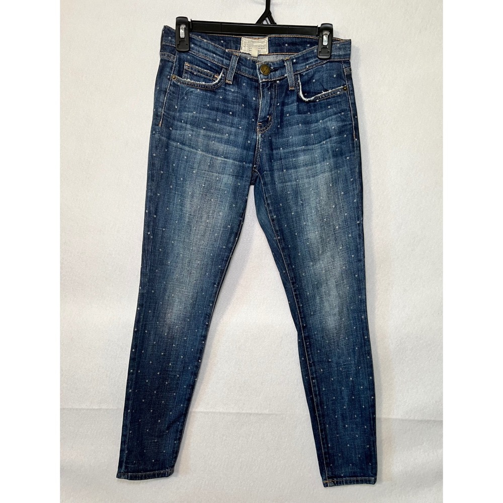 Current Elliott The Stiletto Skinny‎ Jeans "In Love With The Stars" Wash Sz 25